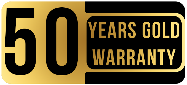 50 Years Gold Warranty