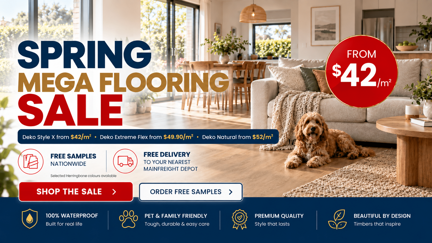 Spring Mega Flooring Sale 2026 – Deko flooring from $42 per square metre at Floor Decor New Zealand