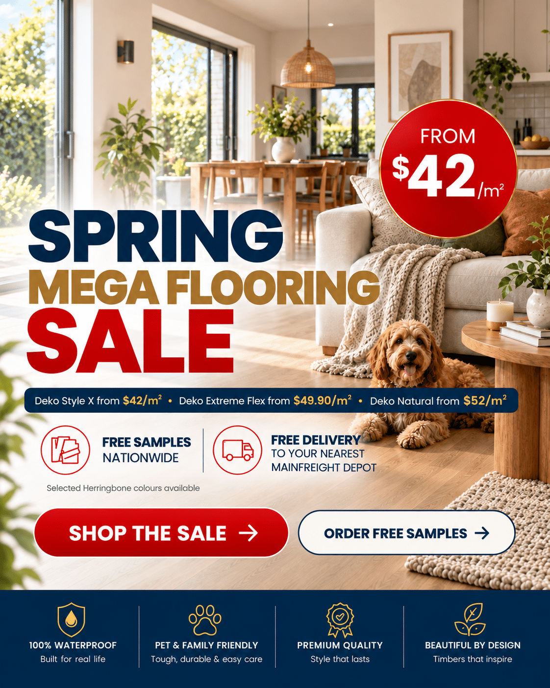 Spring Mega Flooring Sale 2026 – Deko flooring from $42 per square metre at Floor Decor New Zealand