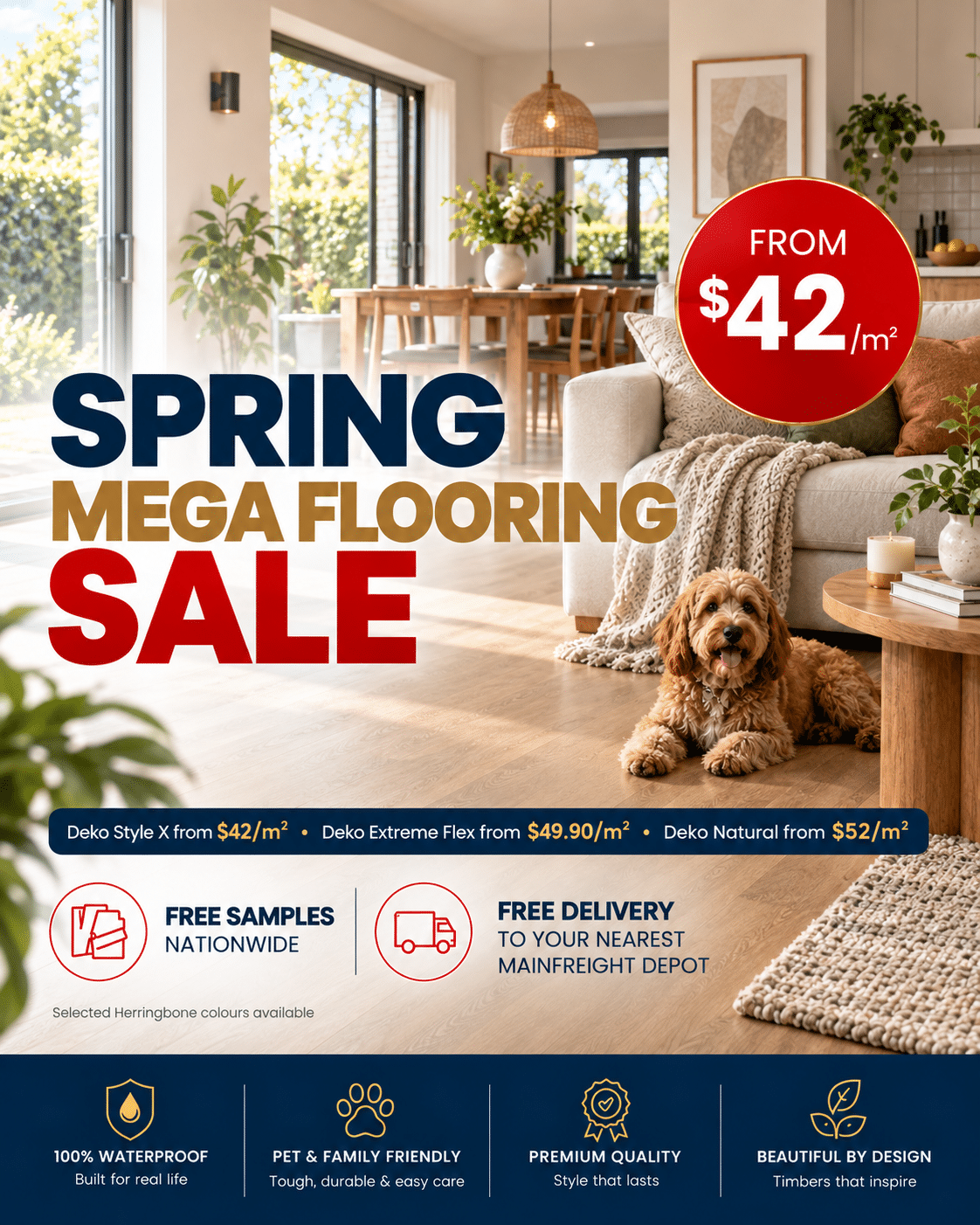 Spring Mega Flooring Sale 2026 – Deko flooring from $42 per square metre at Floor Decor New Zealand