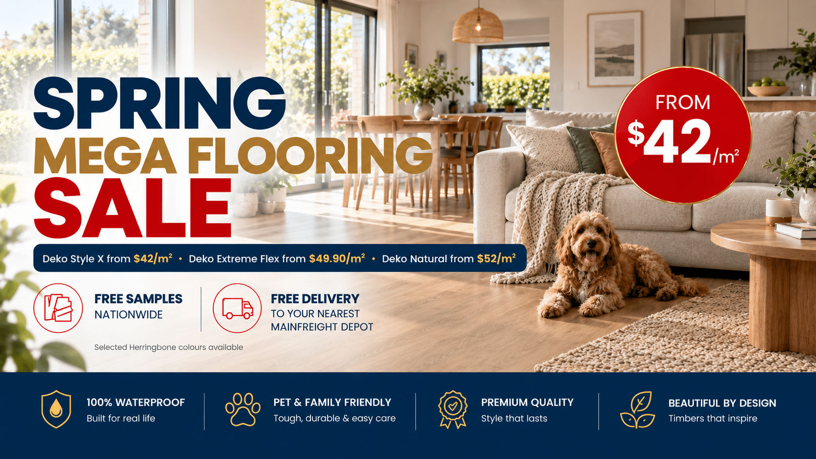 Spring Mega Flooring Sale 2026 – Deko flooring from $42 per square metre at Floor Decor New Zealand